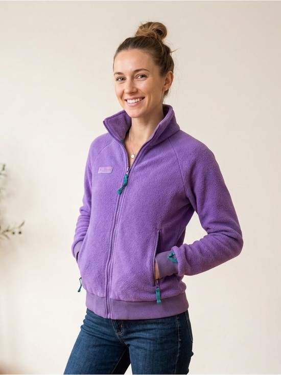 Columbia Jackets & Blazers - Vintage Columbia Sportswear Fleece Jacket Women's Small Purple